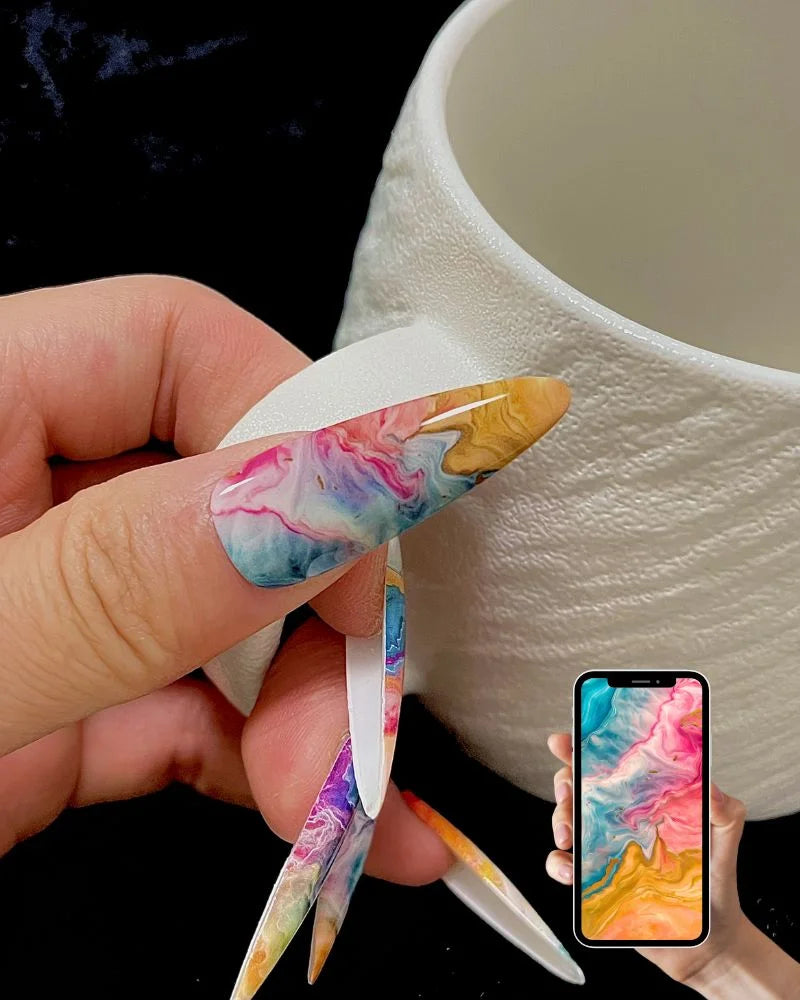 Customize Teardrop Press-On Nails