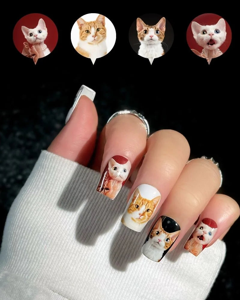Customize Square Press-On Nails