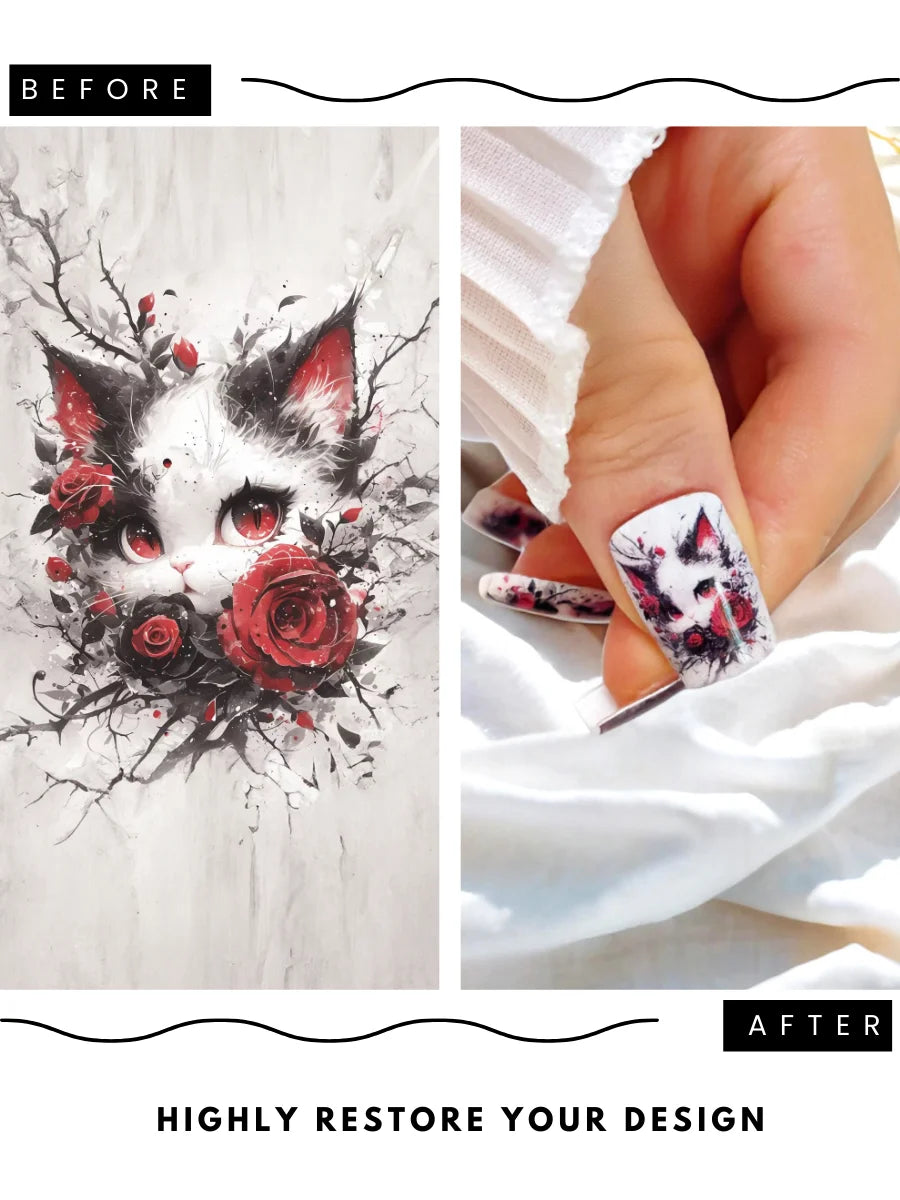 Customize Square Press-On Nails