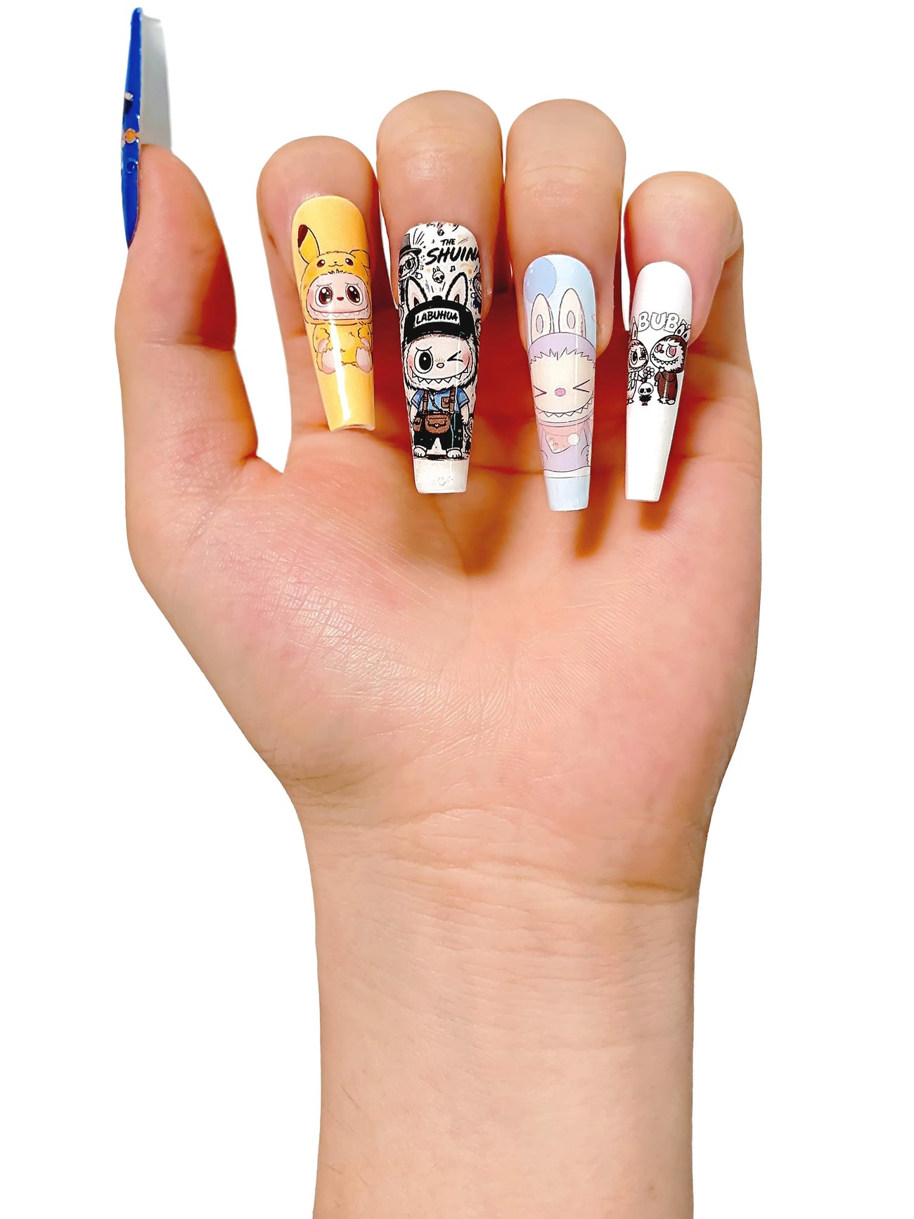 Graffiti Labubu press-on nails product image