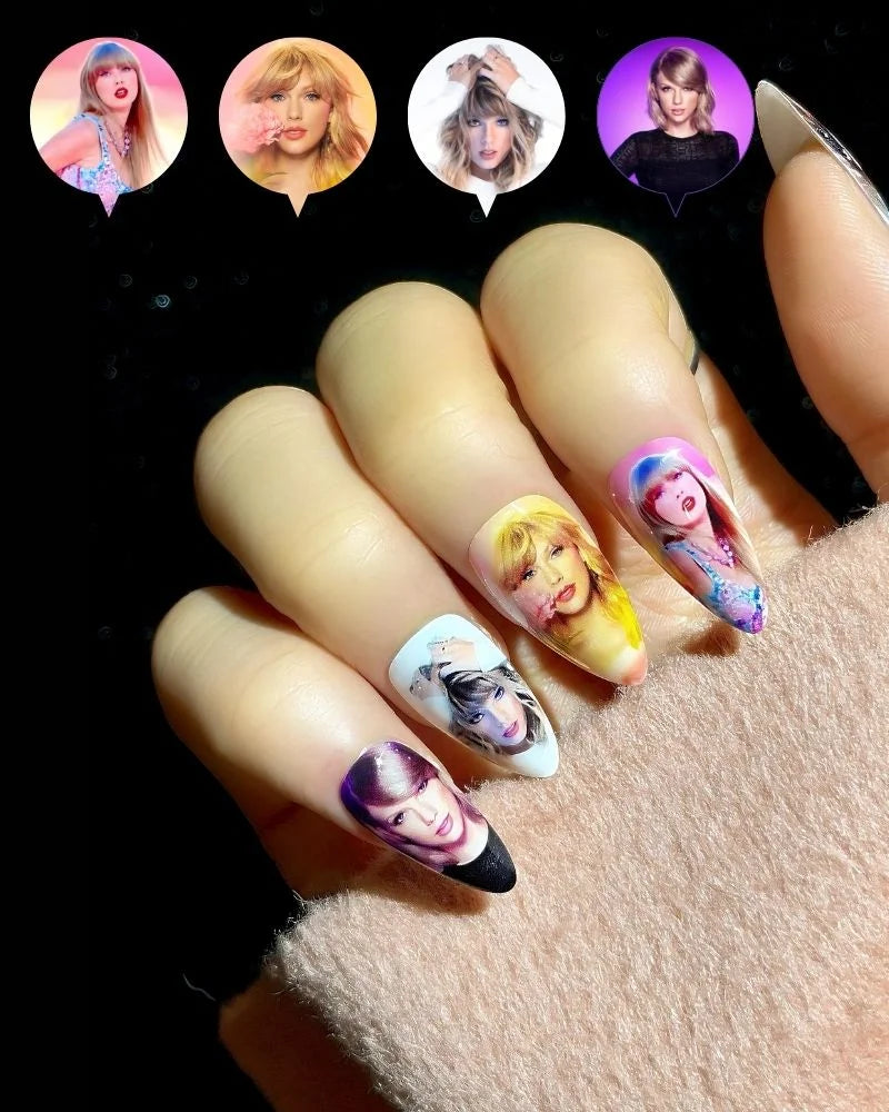 Customize Almond Press-On Nails