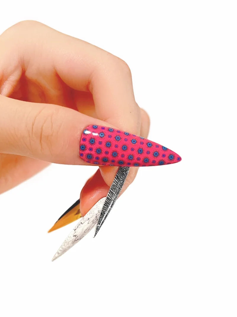 Element Girl press-on nails detail view