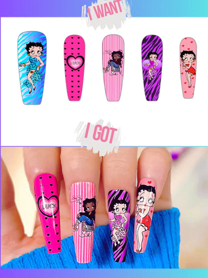 Customize Coffin Press-On Nails