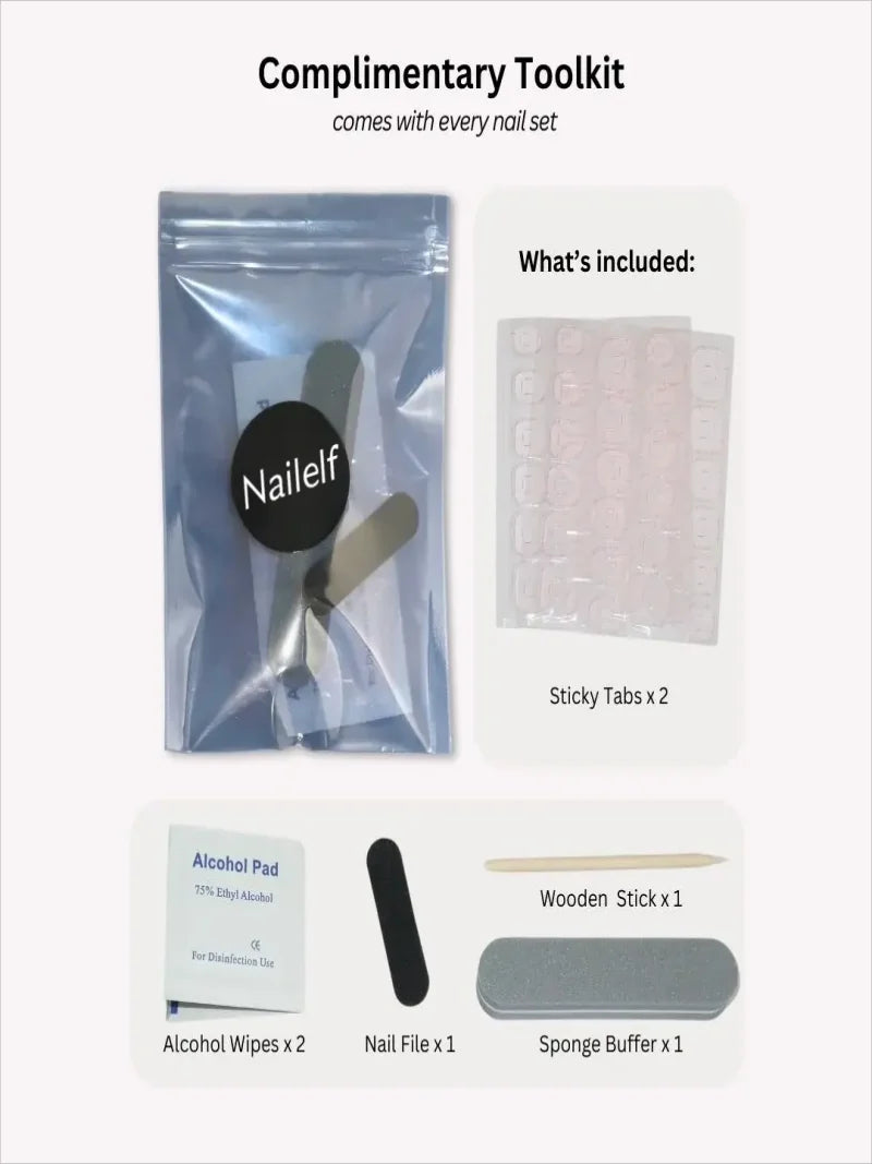 Element Girl press-on nails set view