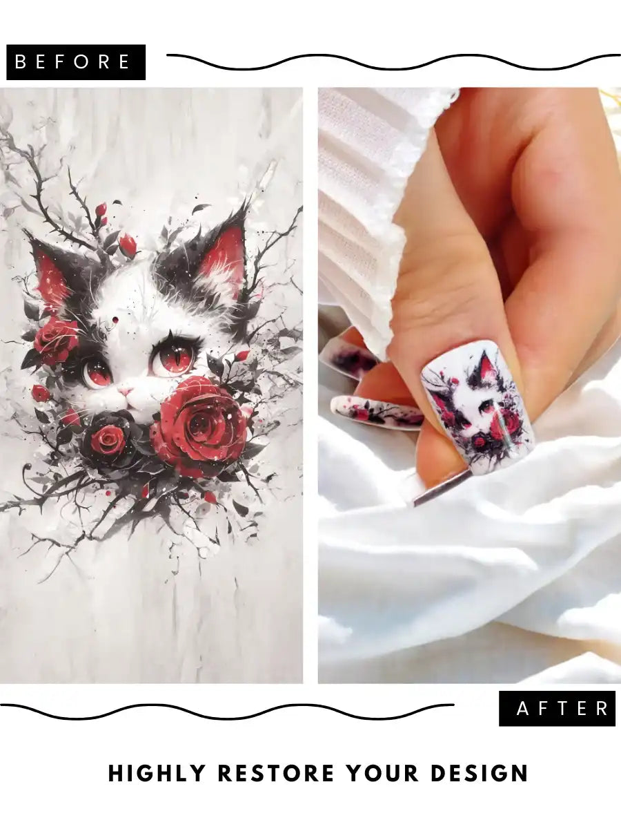 Custom Press-On Nails — Upload Any Design You Love（Square）