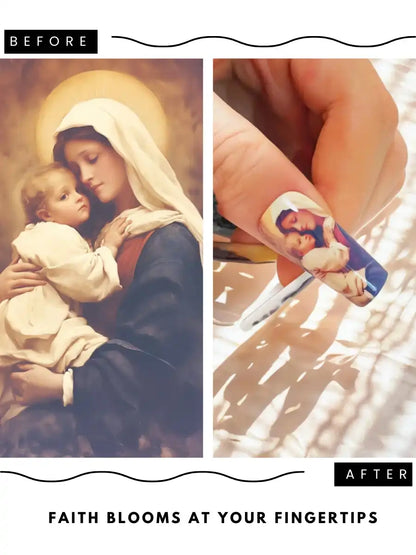 Custom Press-On Nails — Upload Any Design You Love（Square XL）