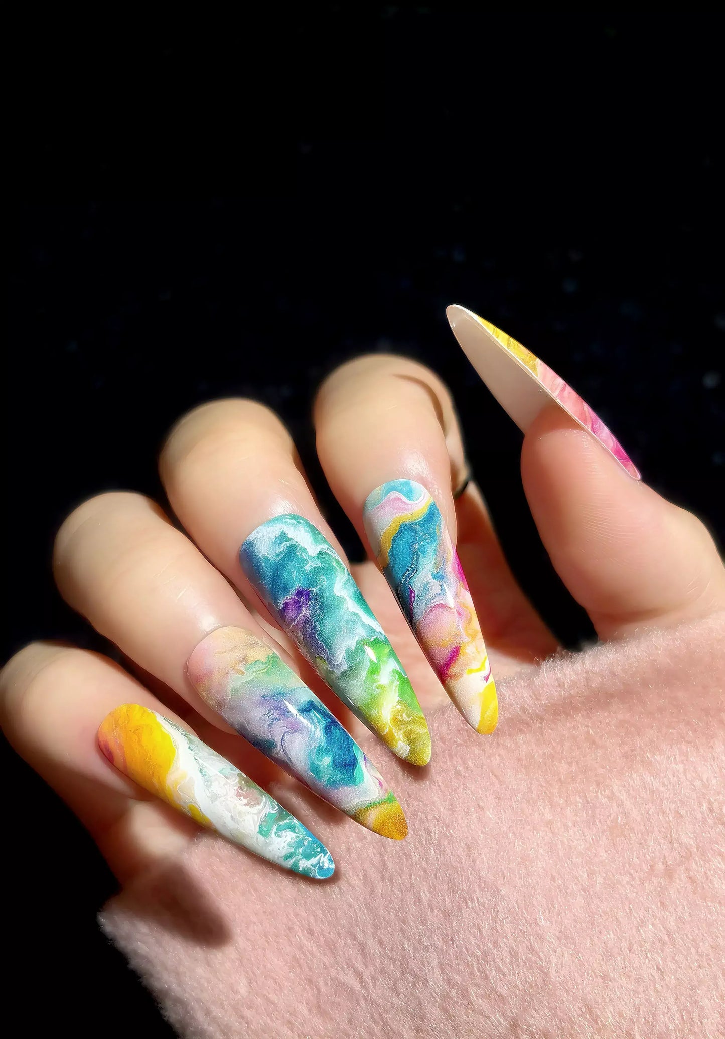 Customize Teardrop Press-On Nails