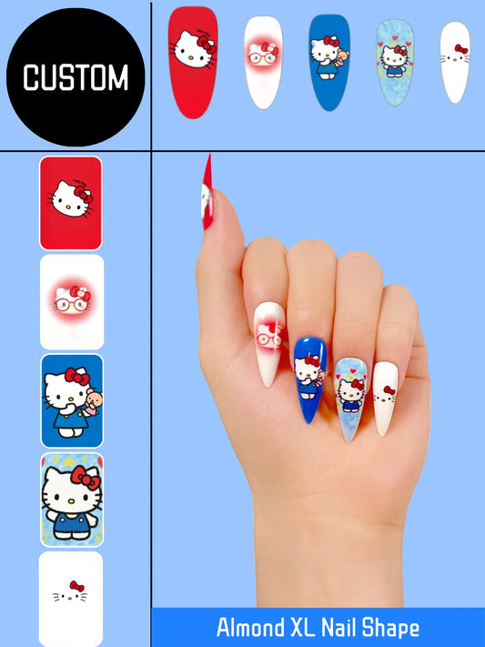 Customize  Almond XL Press-On Nails