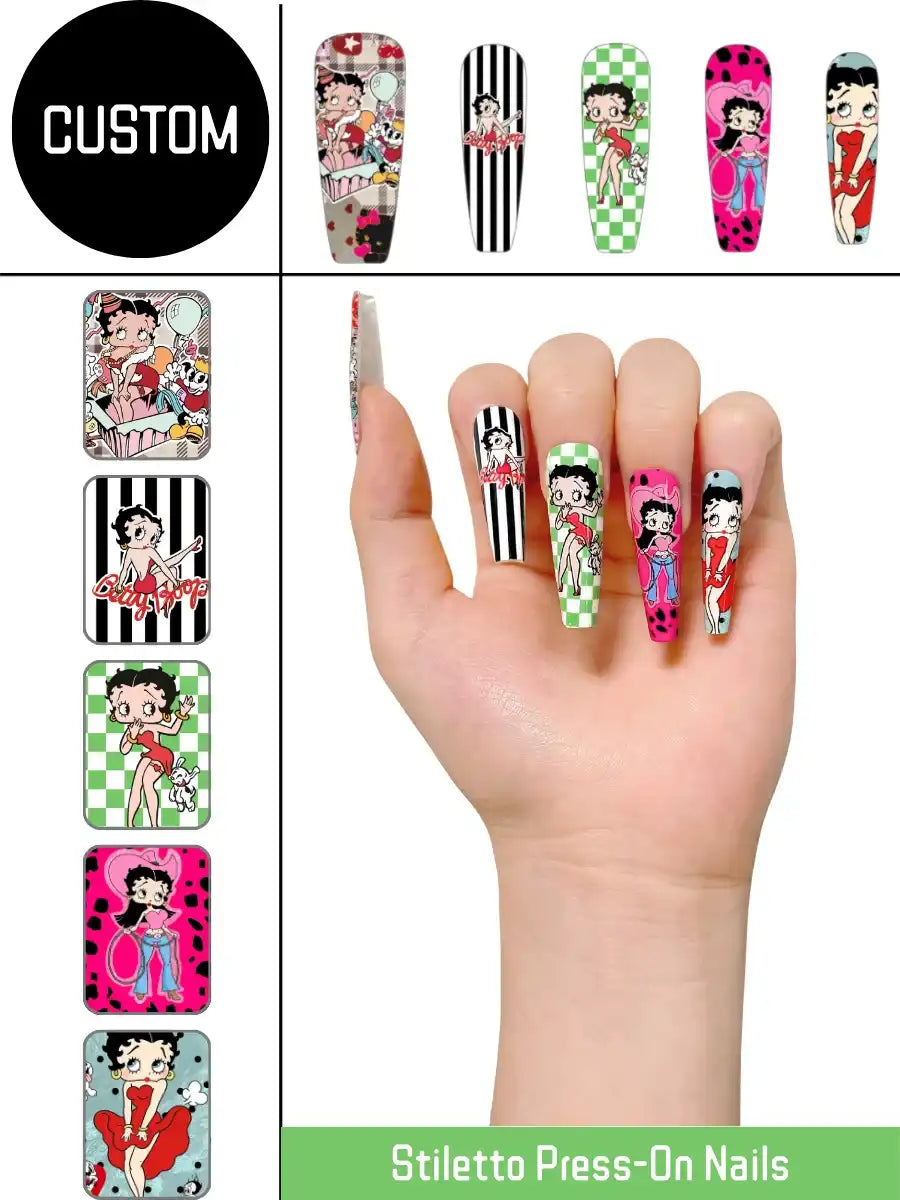 Custom Press-On Nails — Upload Any Design You Love（Coffin）
