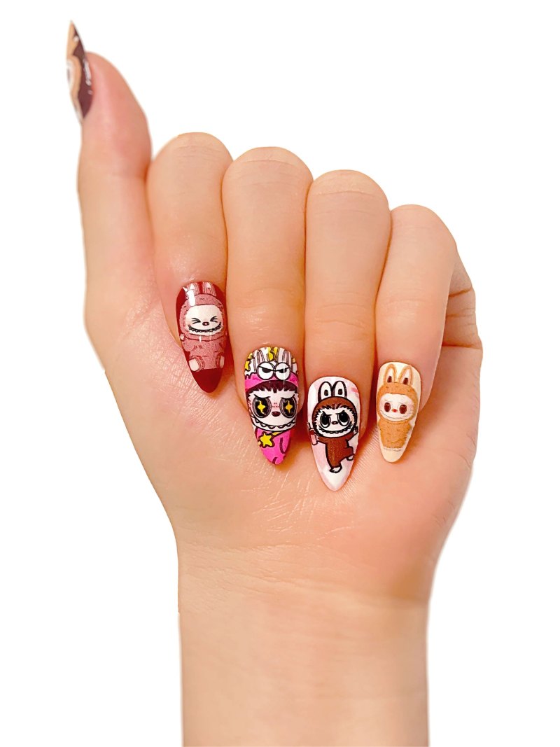 Labubu press-on nails product image