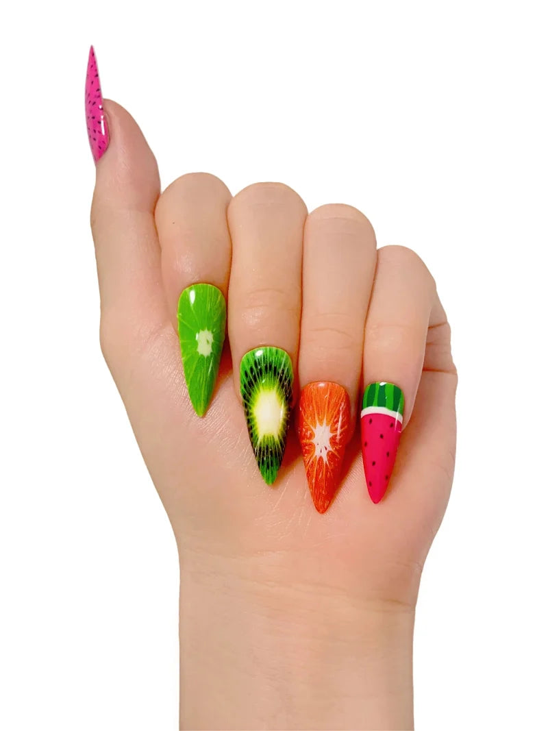 Summer Fruits press-on nails product image