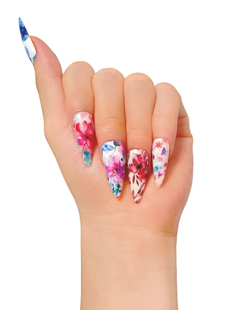 Flower press-on nails product image