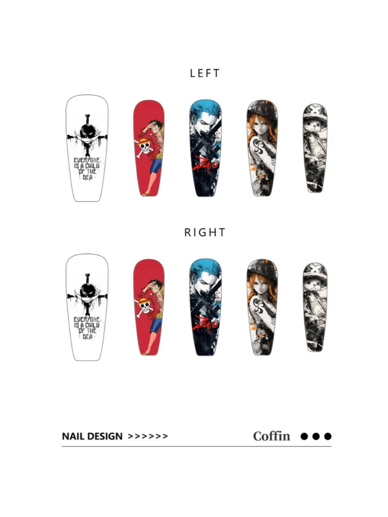 One Piece - Zoro press-on nails set view