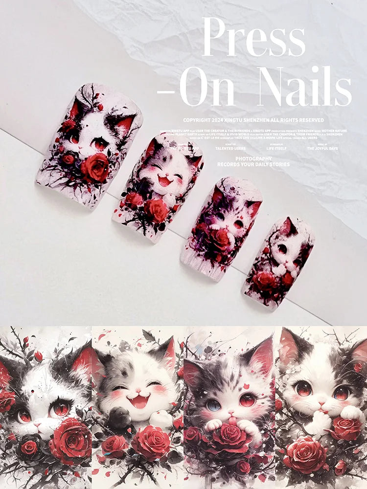 Customize Square Press-On Nails