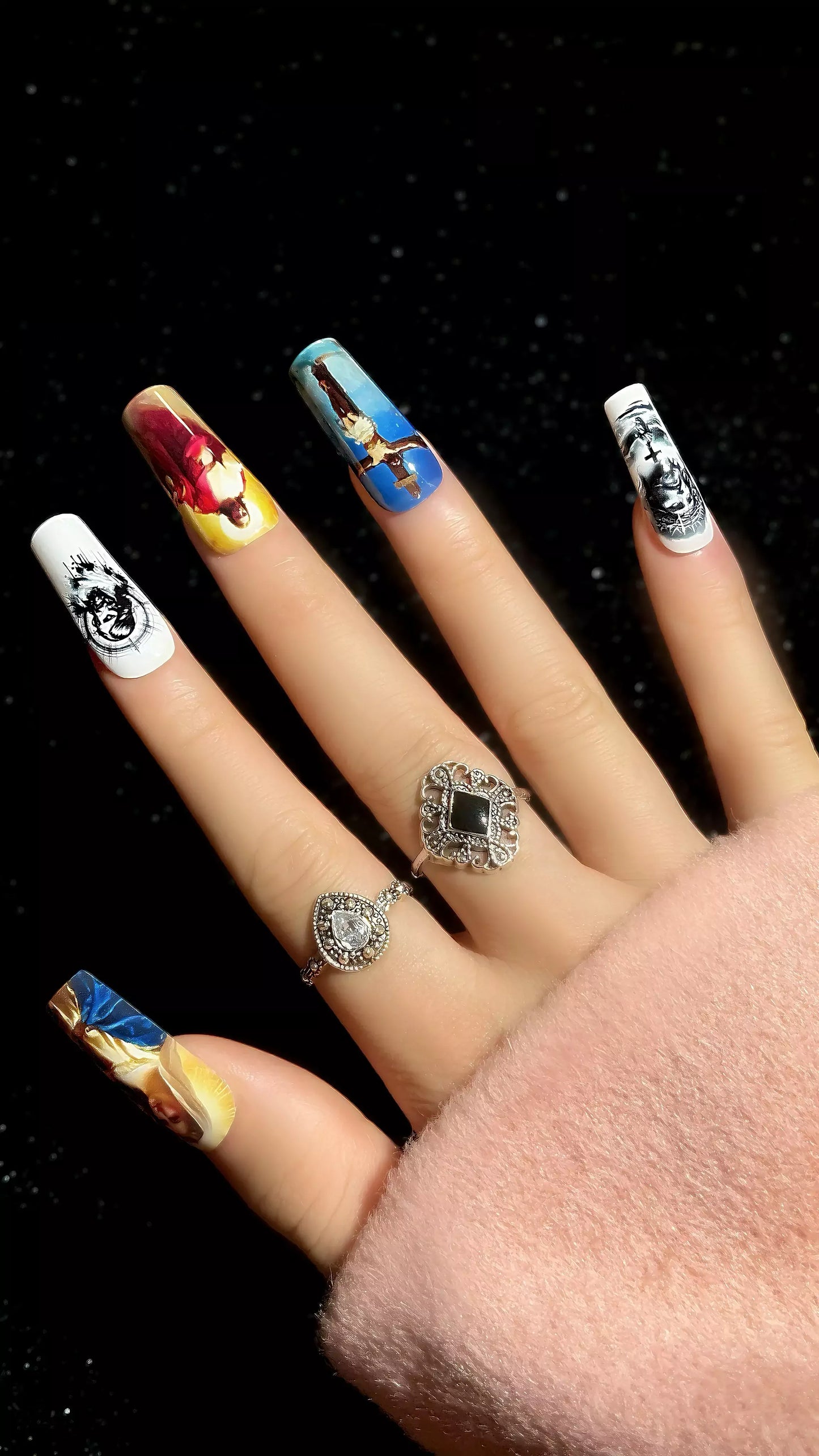 Customize Square XL Press-On Nails