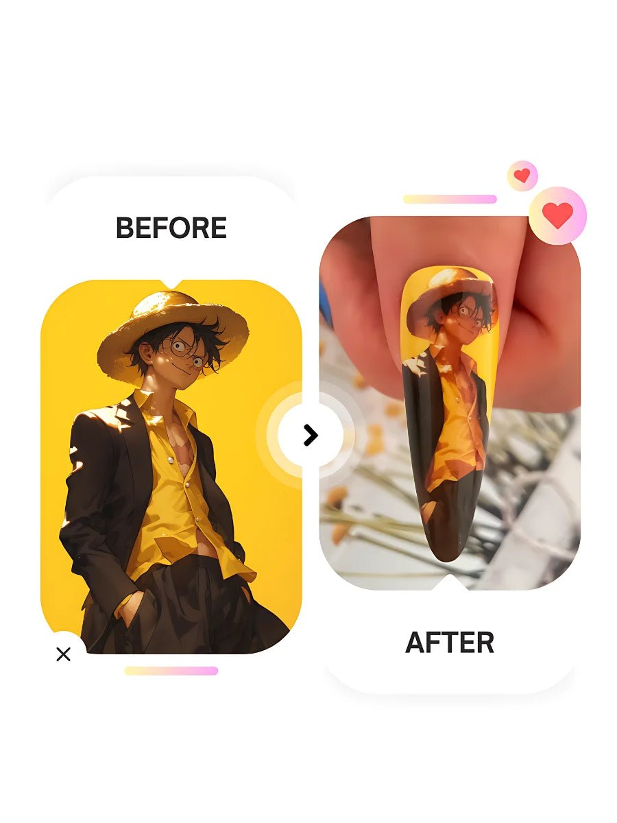 Custom Press - On Nails — Upload Any Design You Love（Teardrop） - NAILELF