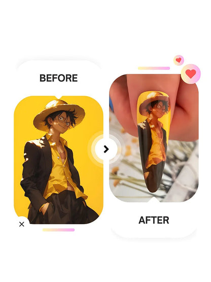 Custom Press - On Nails — Upload Any Design You Love（Teardrop） - NAILELF