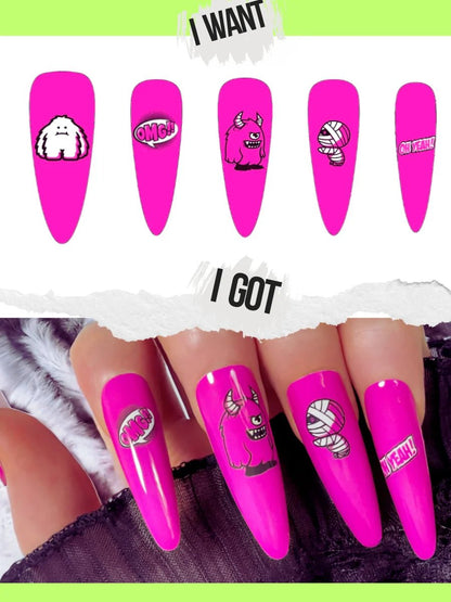 Custom Press - On Nails — Upload Any Design You Love（Teardrop） - NAILELF