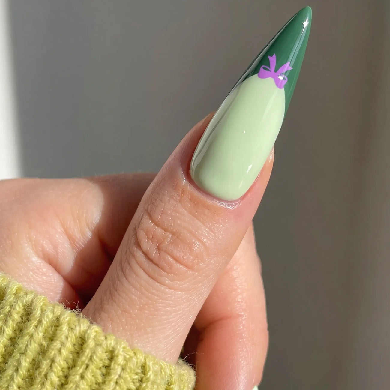 garden romance wedding press on nails detail, handmade glossy finish