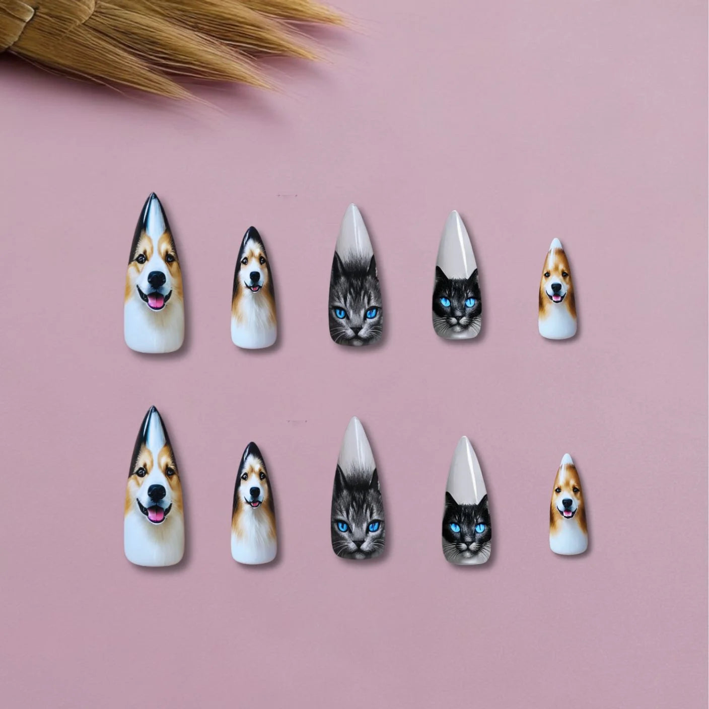 Cat&dog Glamour Nails