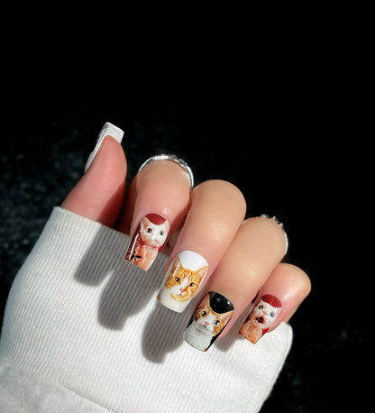 Customize Square Press-On Nails