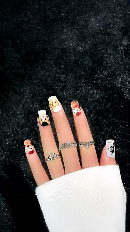 Customize Square Press-On Nails