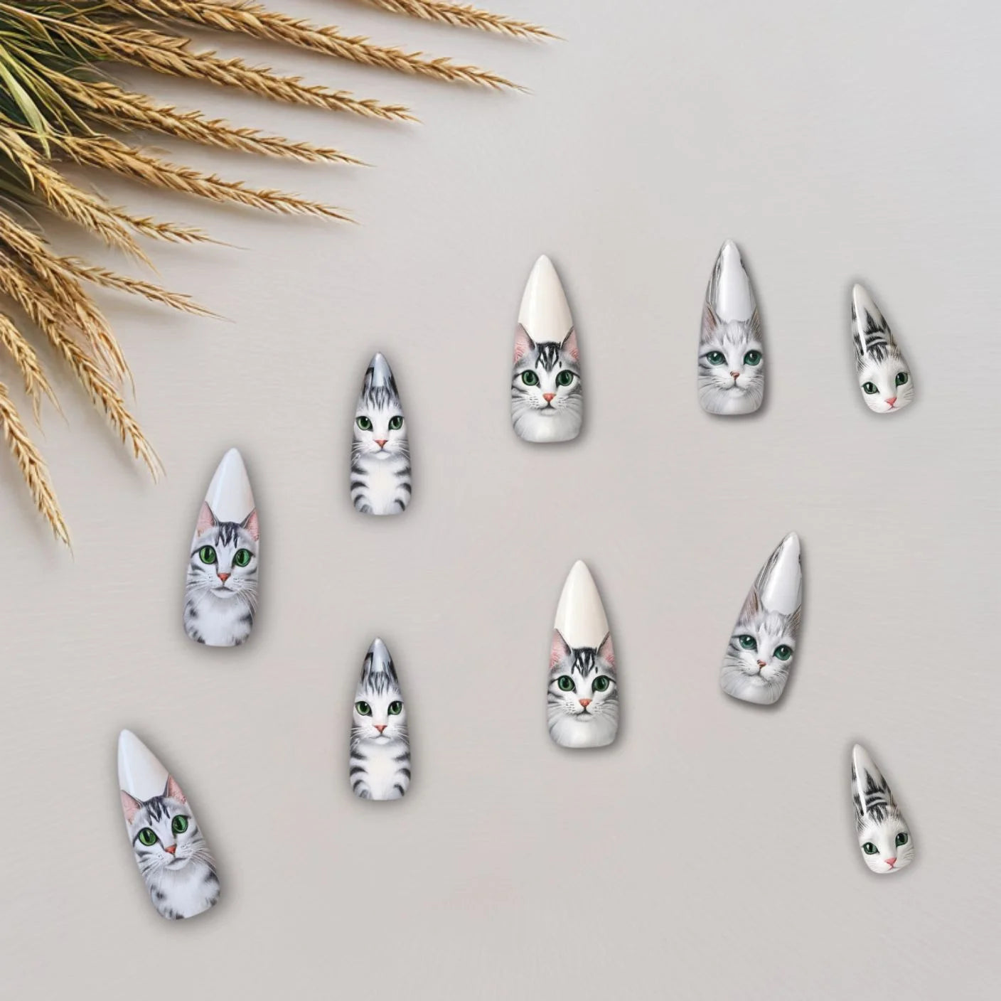 Kitty Charm Nail Set