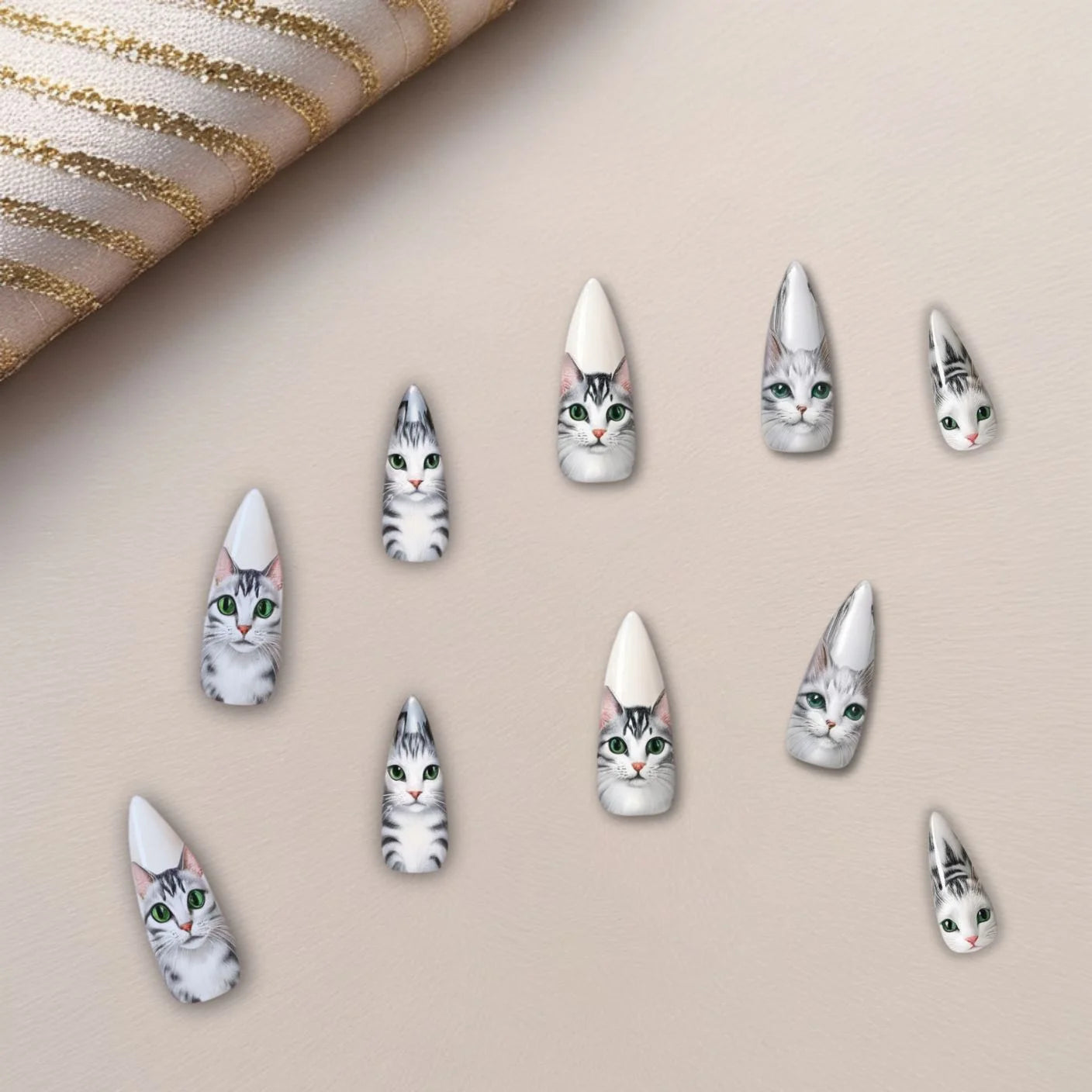 Kitty Charm Nail Set