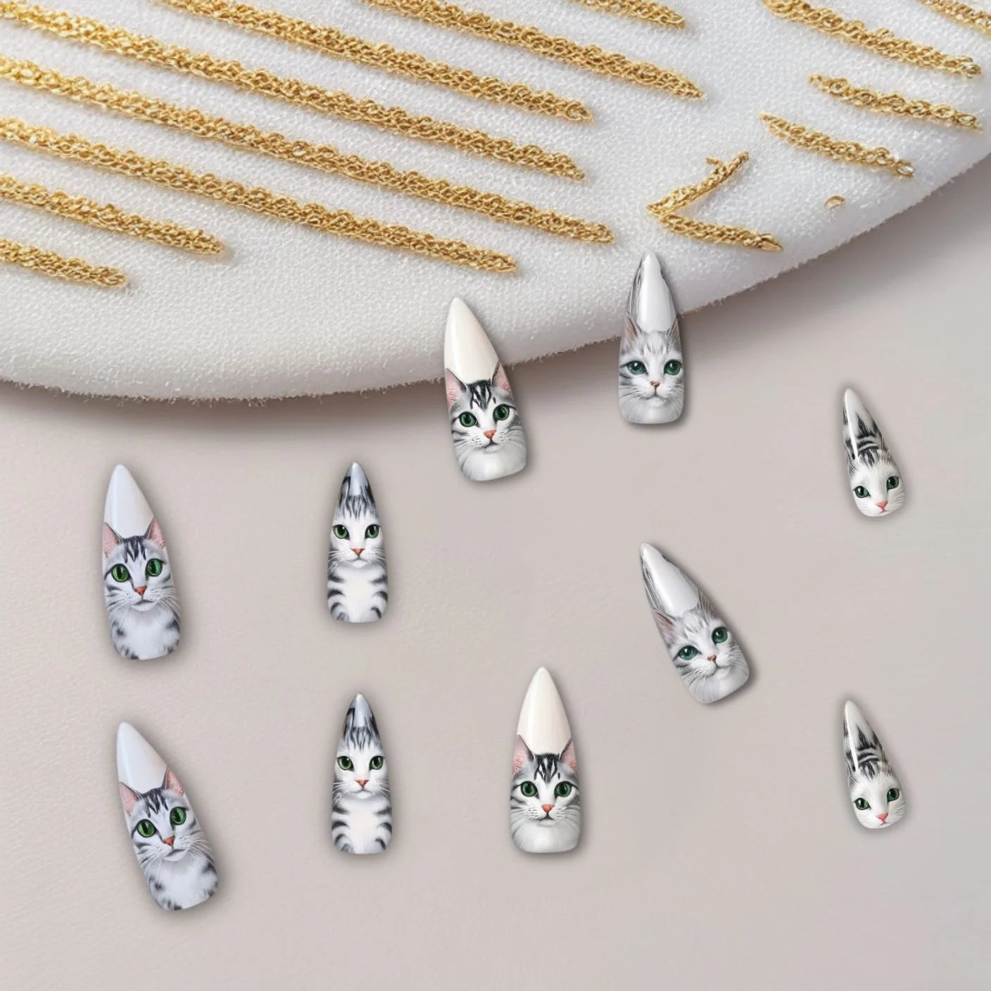 Kitty Charm Nail Set