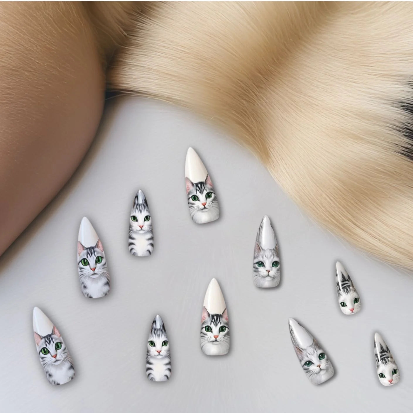 Kitty Charm Nail Set