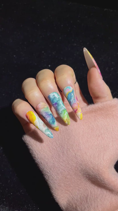 Customize Teardrop Press-On Nails
