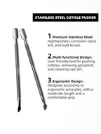 STAINLESS STEEL CUTICLE PUSHER - NAILELF